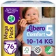 Подгузники Libero Comfort размер 5 (10-14 кг), 76 шт.