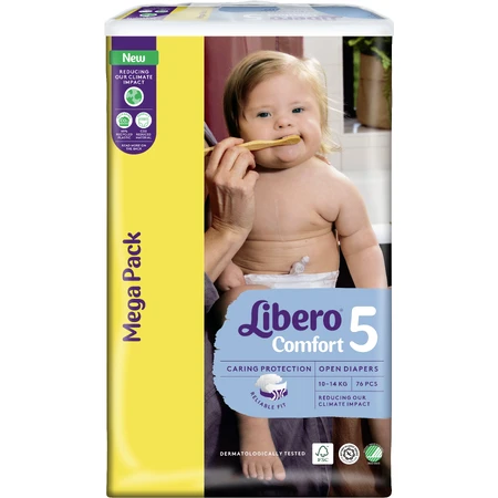 Подгузники Libero Comfort размер 5 (10-14 кг), 76 шт.: цены и характеристики