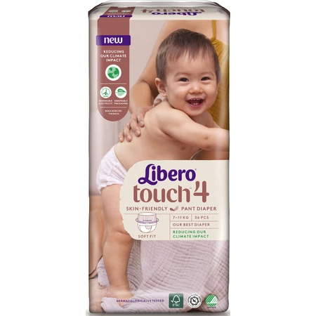 Підгузки Libero Touch 4 7-11 кг, 36 шт.: ціни та характеристики