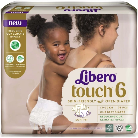 Підгузки Libero Touch 6 13-20 кг, 38 шт.: ціни та характеристики