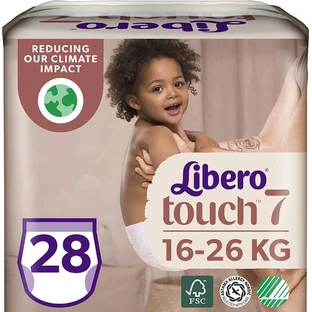 Підгузки Libero Touch 7 16-26 кг, 28 шт.