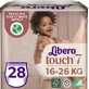 Підгузки Libero Touch 7 16-26 кг, 28 шт.