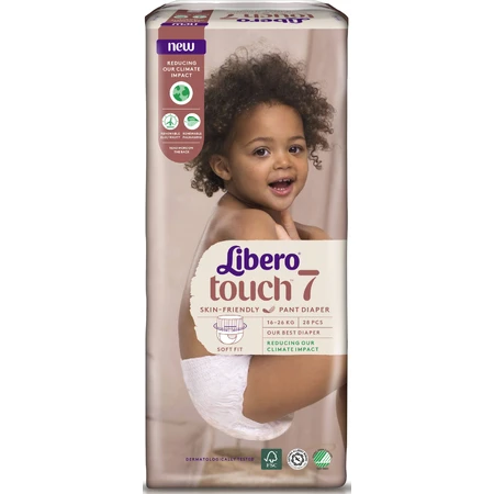Підгузки Libero Touch 7 16-26 кг, 28 шт.: ціни та характеристики