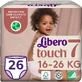 Підгузки Libero Touch Pants Розмір 7 (16-26 кг), 26 шт.