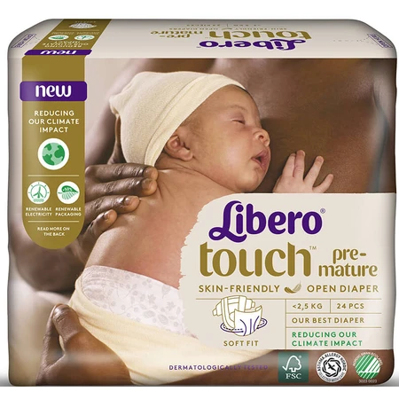Підгузки Libero Touch Prema від 0 до 2.5 кг 24 шт.: ціни та характеристики