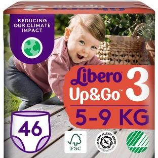 Подгузники Libero Up&Go Размер 3 (5-9 кг), 46 шт.