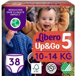 Підгузки-трусики Libero Up&Go Розмір 5 (10-14 кг), 38 шт.