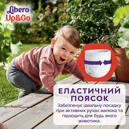Підгузки Libero Up&Go Розмір 6 (13-20 кг), 34 шт.: ціни та характеристики