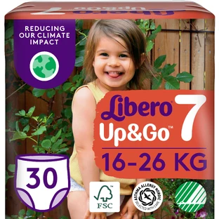 Подгузники Libero Up&Go Размер 7 (16-26 кг), 30 шт.