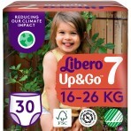 Підгузки Libero Up&Go Розмір 7 (16-26 кг), 30 шт.: ціни та характеристики