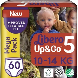 Подгузники-трусики Libero Up&Go, р. 5, 10-14 кг, 60 шт.