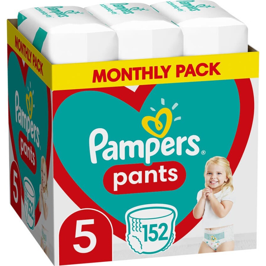 Підгузки Pampers трусики Pants Junior Розмір 5 (12-17 кг), 152 шт.: ціни та характеристики