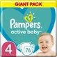 Підгузки Pampers Active Baby Maxi Розмір 4 (9-14 кг), 76 шт.