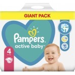 Подгузник Pampers Active Baby Maxi Размер 4 (9-14 кг), 76 шт.: цены и характеристики