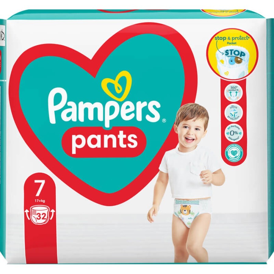 Підгузки Pampers Pants Розмір 7 (17+ кг), 32 шт.: ціни та характеристики