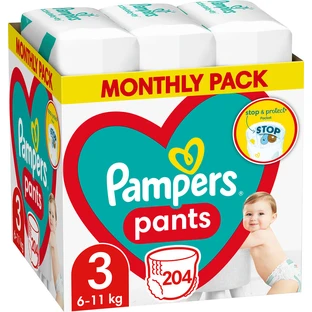 Подгузник Pampers Pants Midi Размер 3 (6-11 кг), 204 шт.