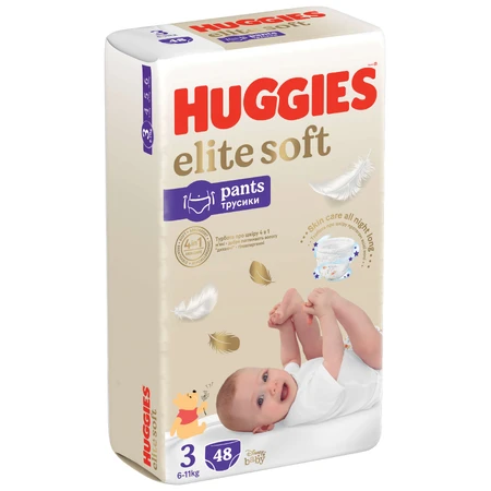 Підгузник Huggies Elite Soft 3 (6-11 кг) Mega, 48 шт: ціни та характеристики
