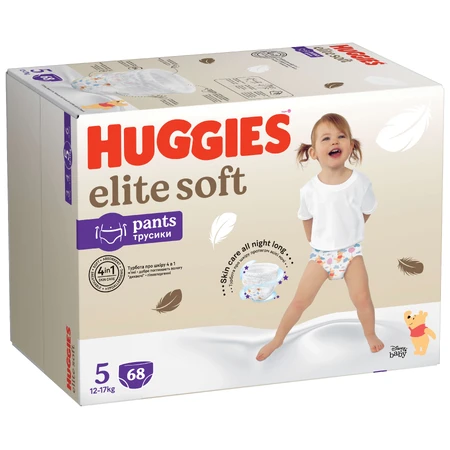 Підгузник Huggies Elite Soft 5 (12-17 кг) Box 68 шт: ціни та характеристики