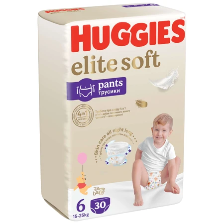 Подгузник Huggies Elite Soft 6 (15-25 кг) Mega, 30 шт.: цены и характеристики