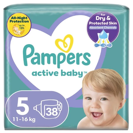 Підгузник Pampers Active Baby Розмір 5 (11-16 кг), 38 шт.: ціни та характеристики