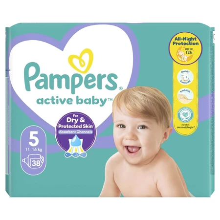 Підгузник Pampers Active Baby Розмір 5 (11-16 кг), 38 шт.: ціни та характеристики