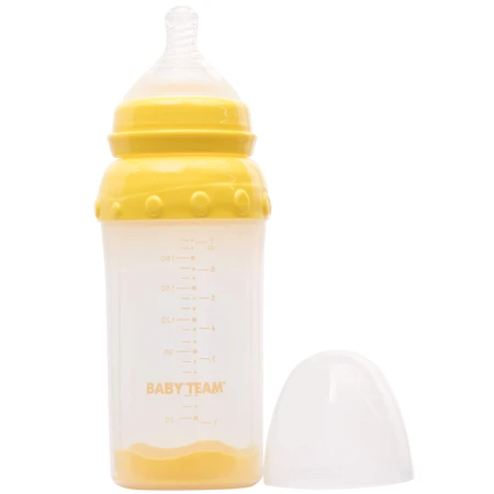 Пляшечка для годування Baby Team скляна з широким горлом, 220 мл: ціни та характеристики