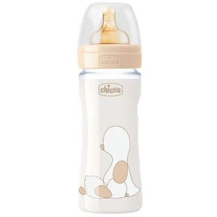 Бутылочка для кормления Chicco Original Touch с латексной соской 2м+ 250 мл, бежевый
