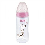 Бутылочка для кормления Nuk First Choice Plus Жираф 300 мл, розовая: цены и характеристики
