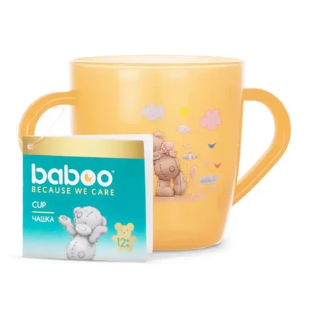 Поїльник-непроливайка Baboo чашка Me To You, 200 мл, помаранчева: ціни та характеристики