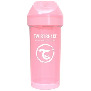Поильник-непроливайка Twistshake, 360 мл, светло-розовый
