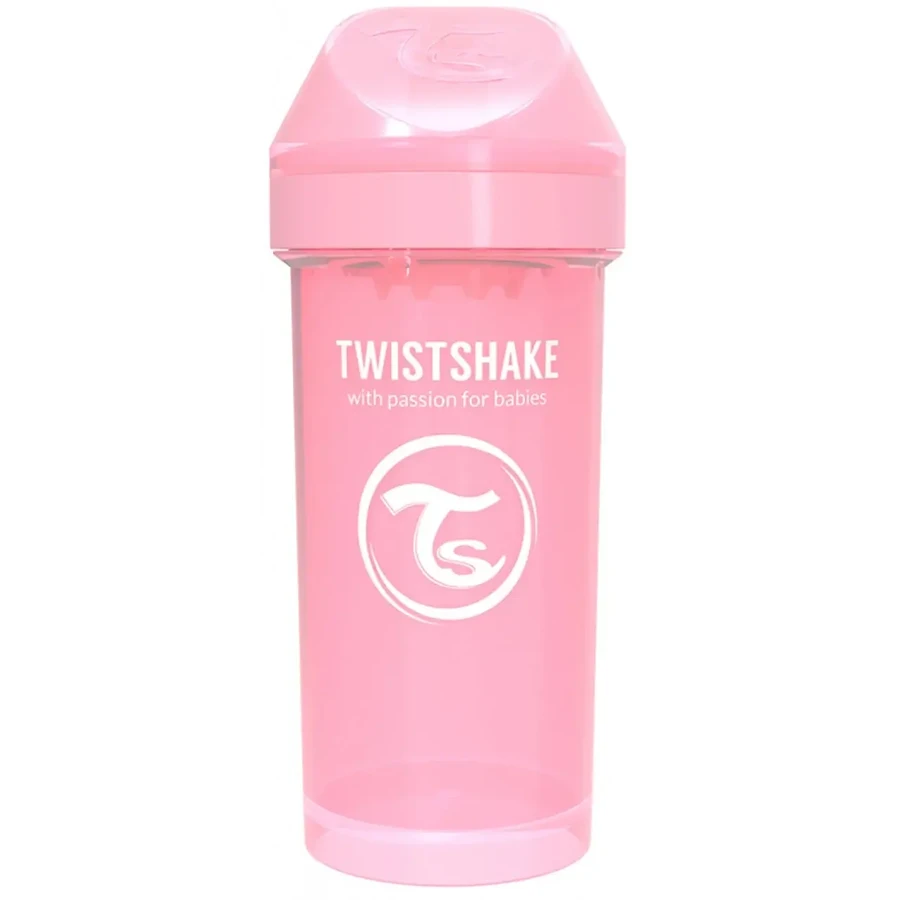 Поильник-непроливайка Twistshake, 360 мл, светло-розовый: цены и характеристики
