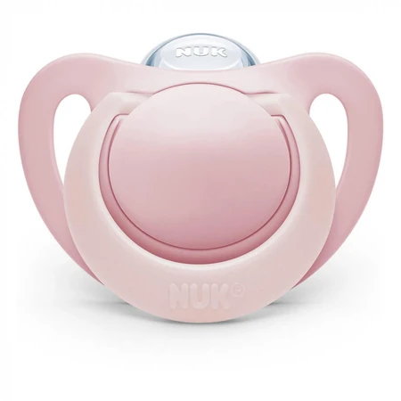 Пустушка Nuk Genius Girl силіконова 0-6 міс. 2 шт., рожева: ціни та характеристики