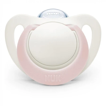 Пустушка Nuk Genius Girl силіконова 0-6 міс. 2 шт., рожева: ціни та характеристики