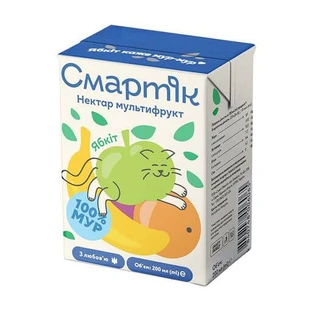 Нектар Смартик Мультифрукт, 200 мл