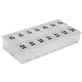 Органайзер ENJEE Неделя PT6085 для таблеток пластиковая (2 приема в день)