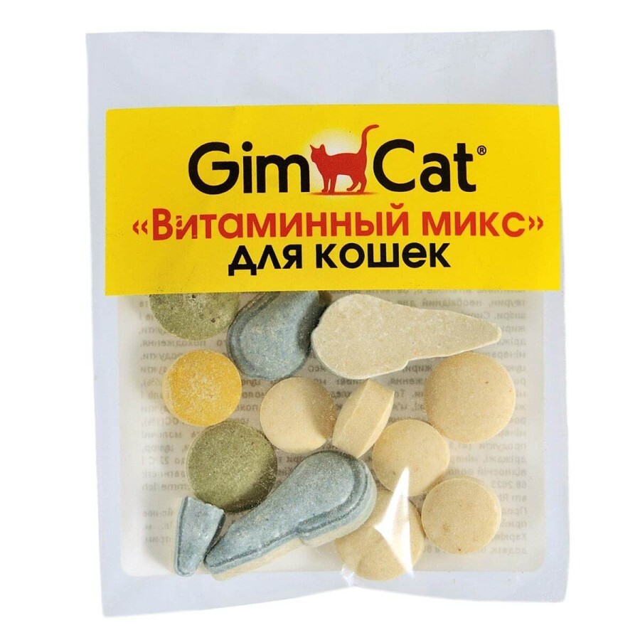 Вітаміни для котів GimCat 12 табл.: ціни та характеристики