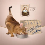 Влажный корм для кошек Club 4 Paws Paws Selection Премиум Кусочки с курицей и телятиной в соусе 80 г: цены и характеристики
