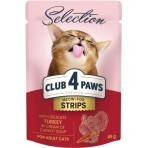Влажный корм для кошек Club 4 Paws Selection Плюс Полоски с индейкой в крем супе из моркови 85 г: цены и характеристики