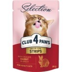 Влажный корм для кошек Club 4 Paws Selection Плюс Полоски с кроликом в соусе 85 г: цены и характеристики