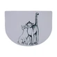 Килимок під миски Trixie Pussy Cat 40x30 см