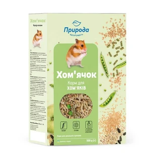 Корм для грызунов Природа «Хомячок» + Колор и Энзим 500 г