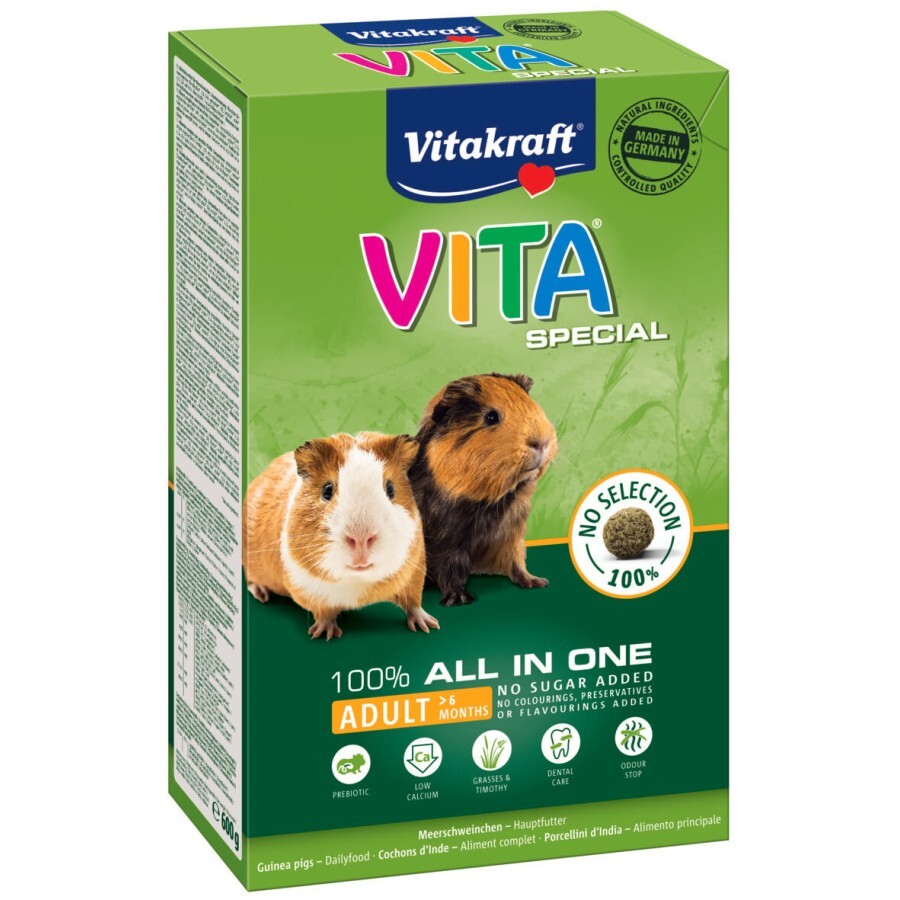 Корм для гризунів Vitakraft Vita Special для морських свинок 600 г: ціни та характеристики