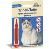 Капли для животных ProVET ПрофиЛайн от блох и клещей для кошек весом 4-8 КГ 1 мл