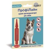 Капли для животных ProVET ПрофиЛайн от блох и клещей для собак весом 10-20 кг 2 мл