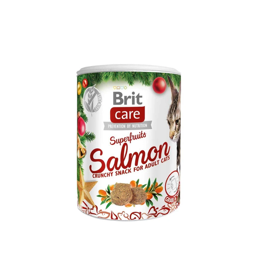 Лакомство для кошек Brit Care Cat Superfruits 100 г (лосось и облепиха): цены и характеристики