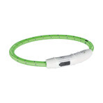 Ошейник для животных Trixie светящийся с USB L-XL 65 см/7 мм зеленый: цены и характеристики