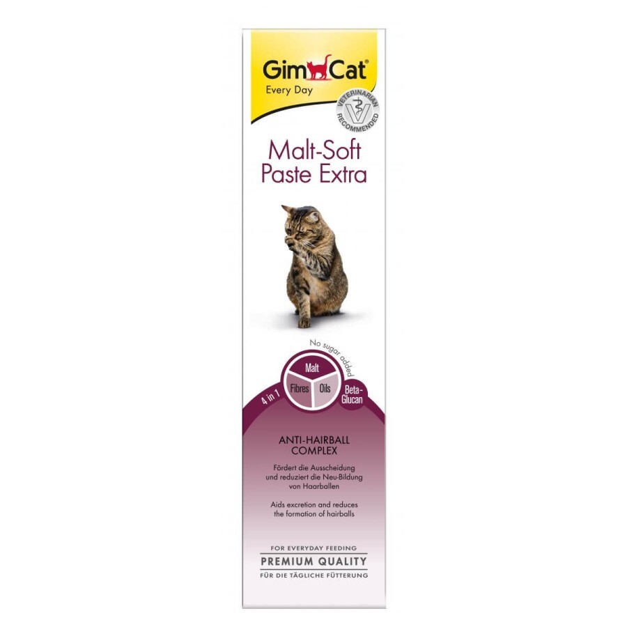 Паста для тварин GimCat Malt-Soft Extra для виведення шерсті 200 г: ціни та характеристики
