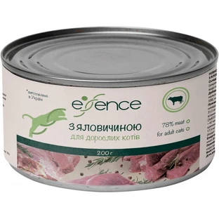 Паштет для кошек Essence с говядиной 200 г