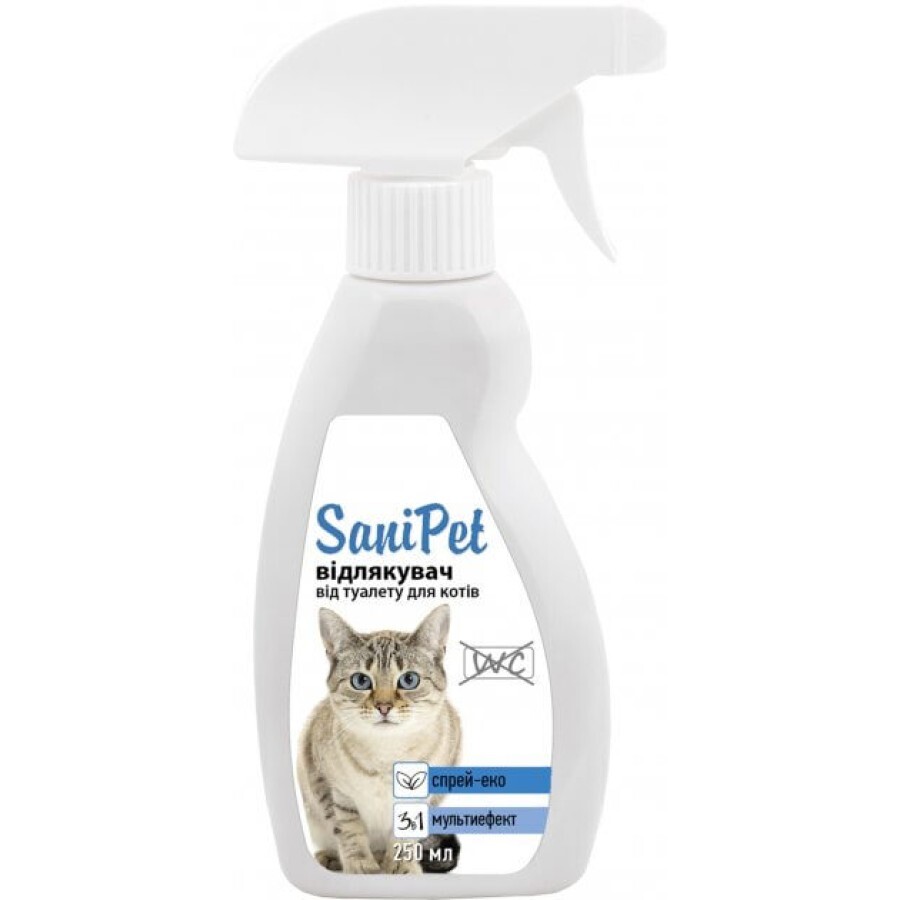 Спрей для тварин Природа Sani Pet відлякувач від місць, не призначених для туалету для котів 250 мл: ціни та характеристики