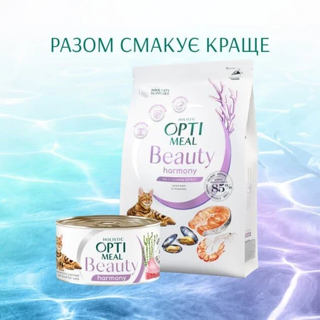 Сухой корм для кошек Optimeal Beauty Harmony беззерновой на основе морепродуктов 4 кг: цены и характеристики